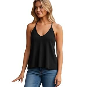 Free People Intimately Black Slinky Slink Tank size Small